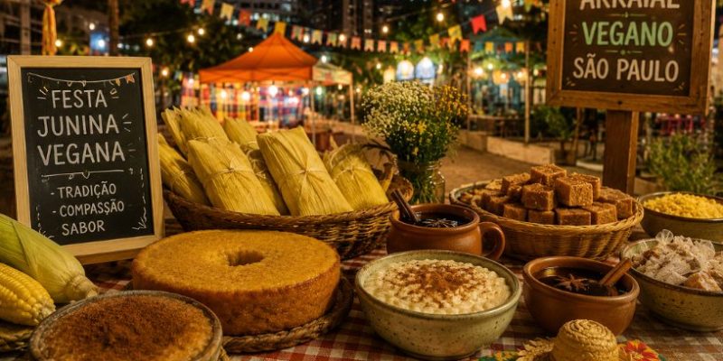Festa junina vegana em São Paulo: a expansão da culinária inclusiva e sustentável nas festividades tradicionais