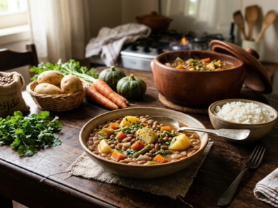 Receita vegana barata: feijão com batata e legumes aproveita alimentos que ficaram mais acessíveis em setembro
