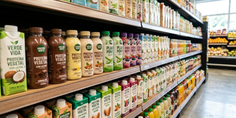 Mercado vegano ganha força com nova onda de bebidas proteicas vegetais no Brasil